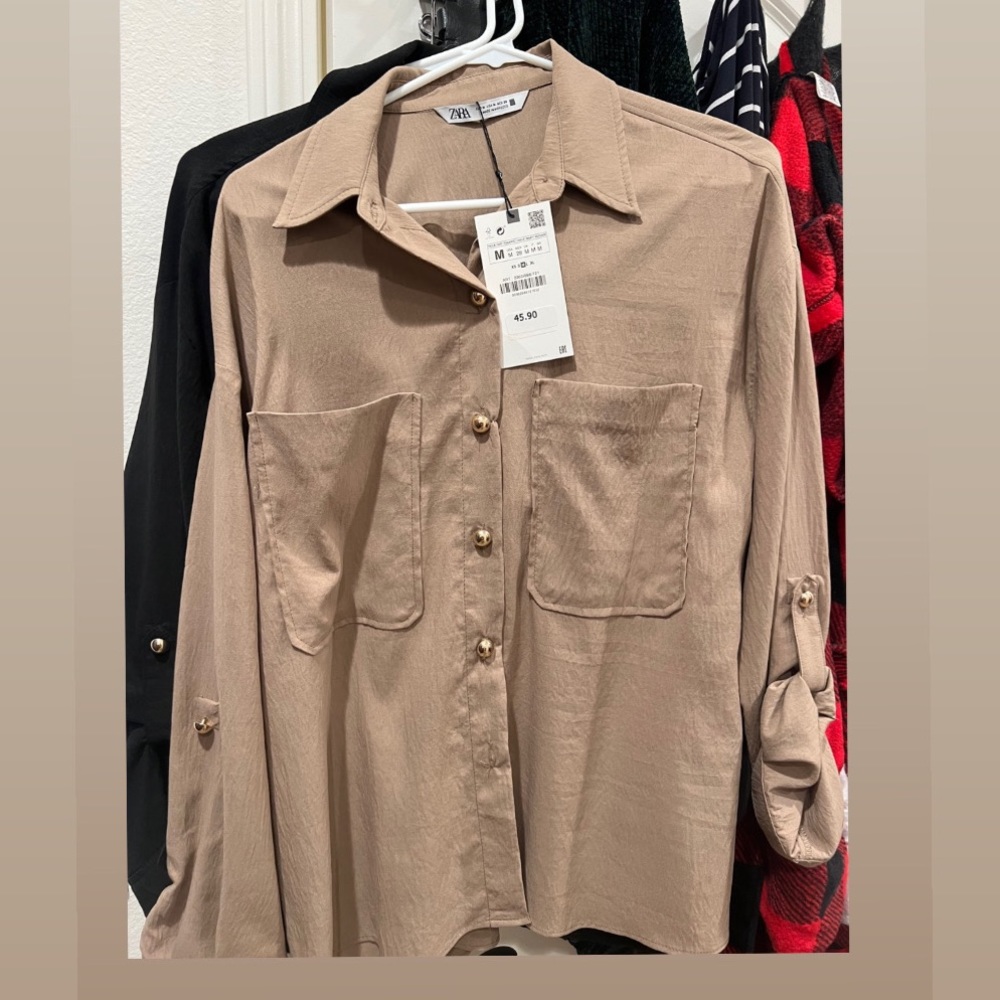 Zara button down shirt